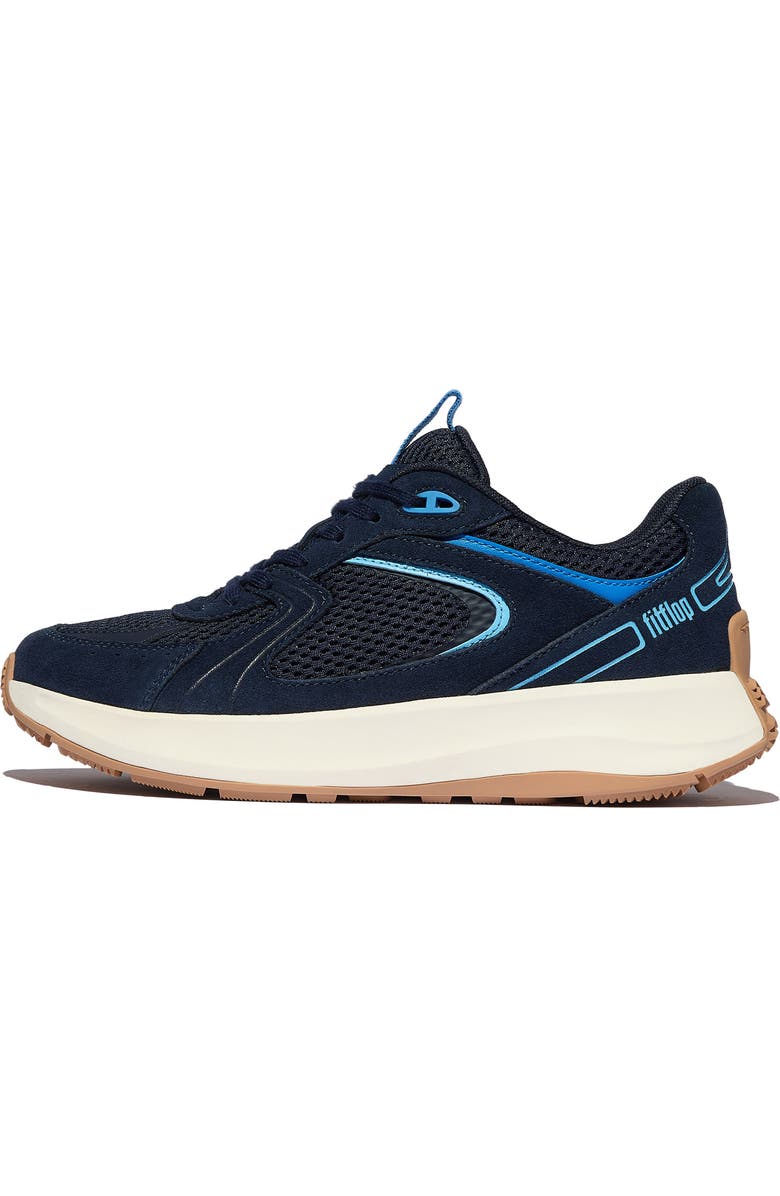 FitFlop F-Mode Flow Platform Sneaker, Alternate, color, Midnight Navy/Bondi Blue