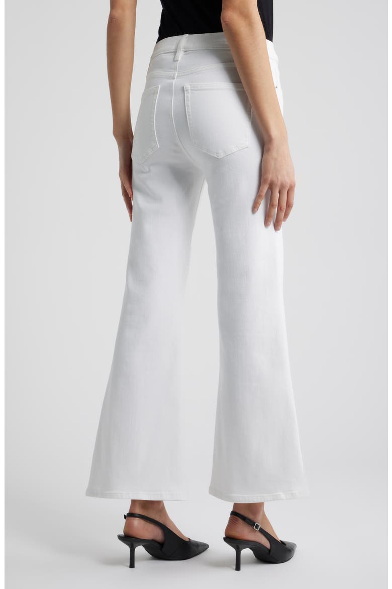 The Pixie Icon High Waist Flare Jeans, Alternate, color, WHITE