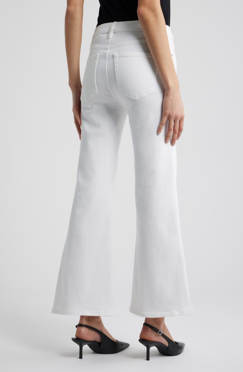 FRAME The Pixie Icon High Waist Flare Jeans, Alternate, color, White