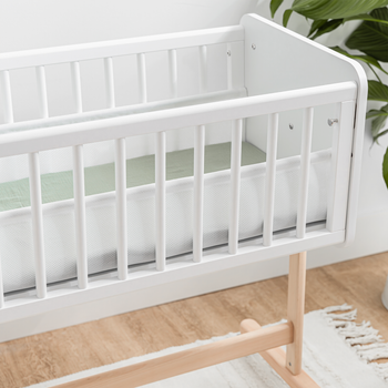 Bedside wooden crib online