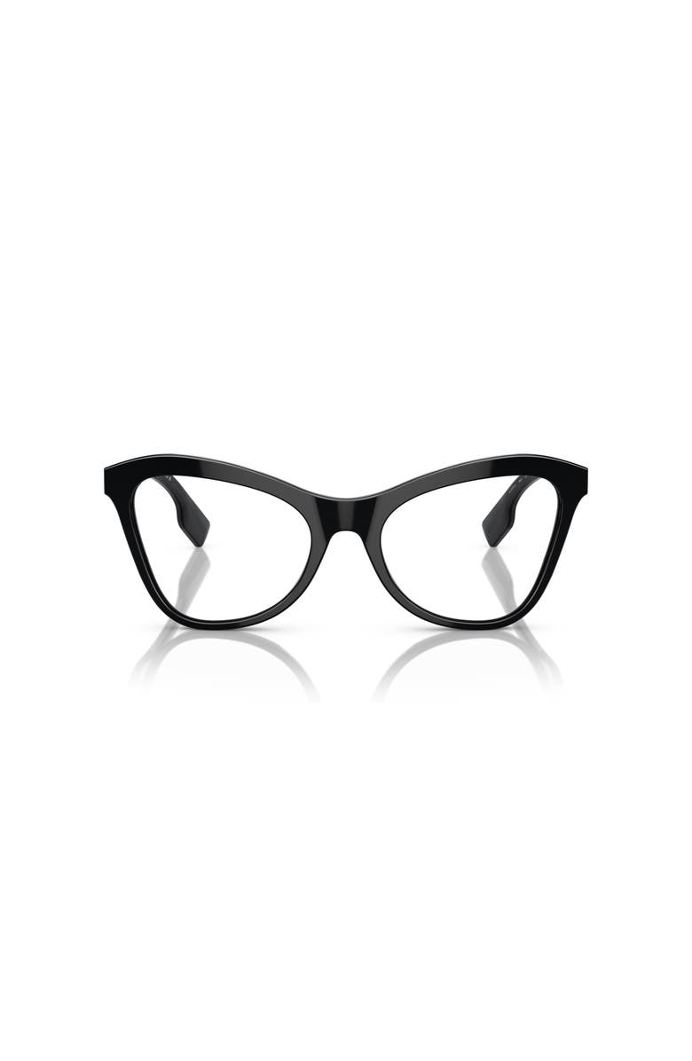Burberry 54mm Cat Eye optical glasses, Alternate, color, Black