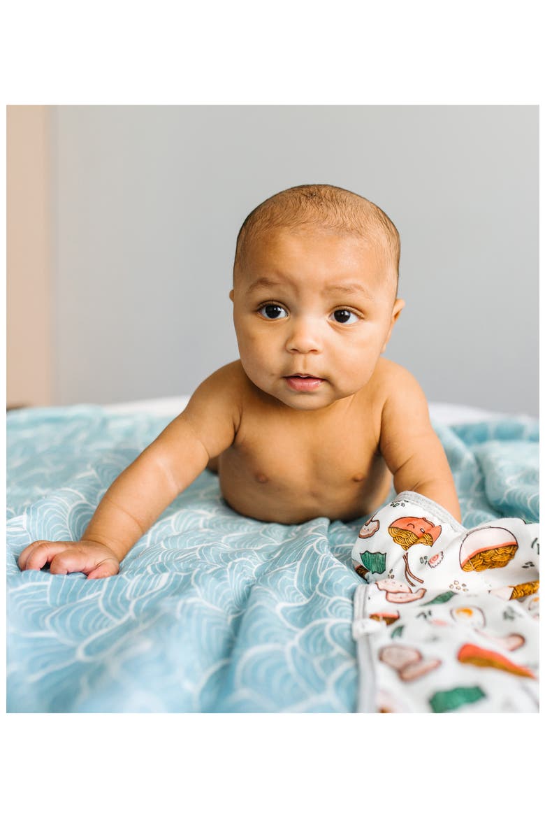 Ramen Muslin Swaddle Blanket, Alternate, color, MULTICOLOUR
