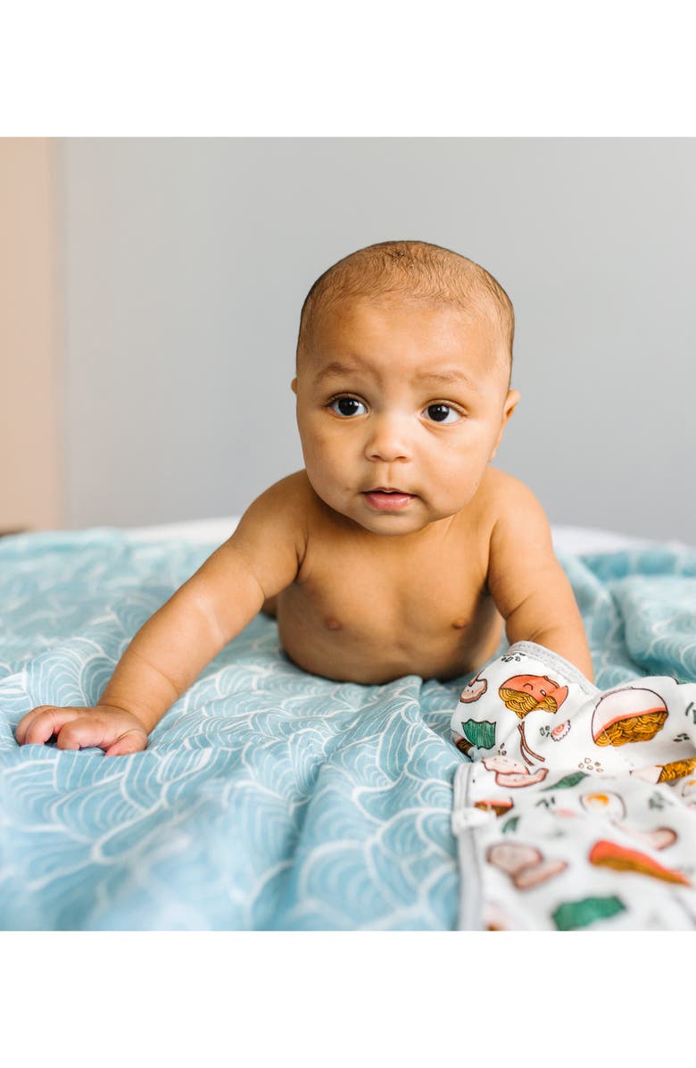 Loulou Lollipop Ramen Muslin Swaddle Blanket, Alternate, color, 