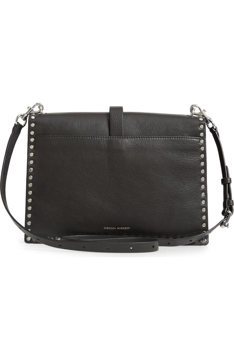 Rebecca Minkoff Studded Leather Shoulder Bag, Alternate, color,