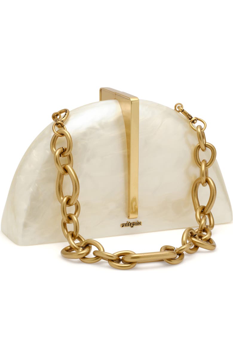 Cult Gaia Laguna Frame Clutch, Alternate, color, Ivory