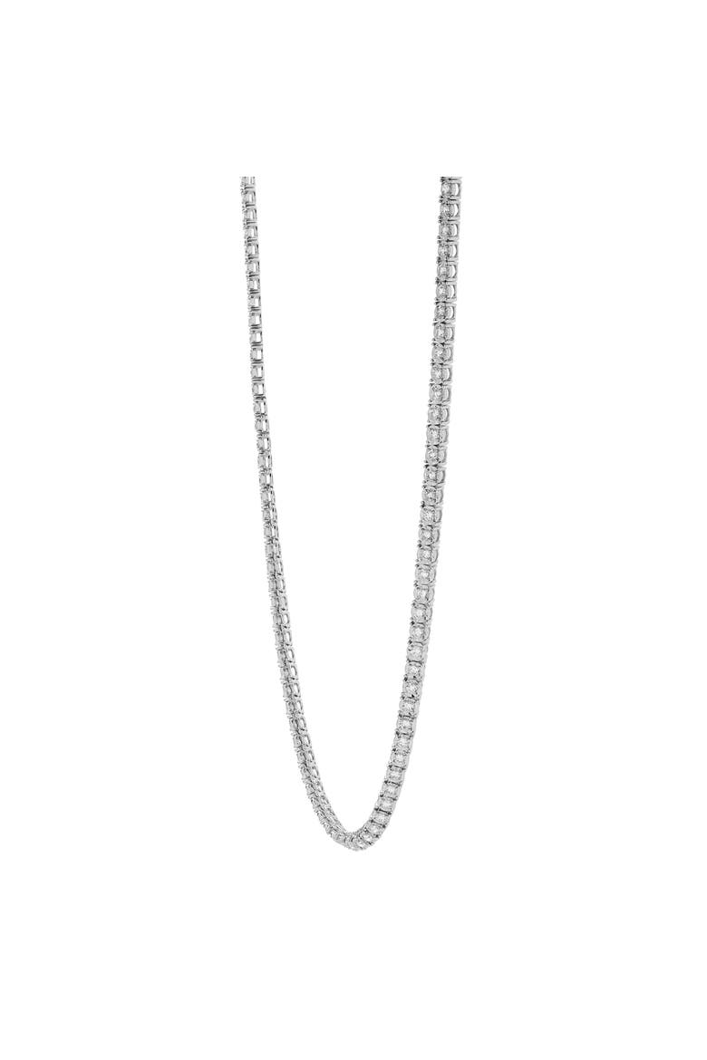 LMJ 10K White Gold Diamond Tennis Chain - 8.85 Carats, Alternate, color, 10K White Gold