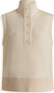 Varley Conall Half Button Sleeveless Top