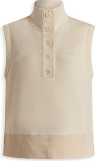 Varley Conall Half Button Sleeveless Top
