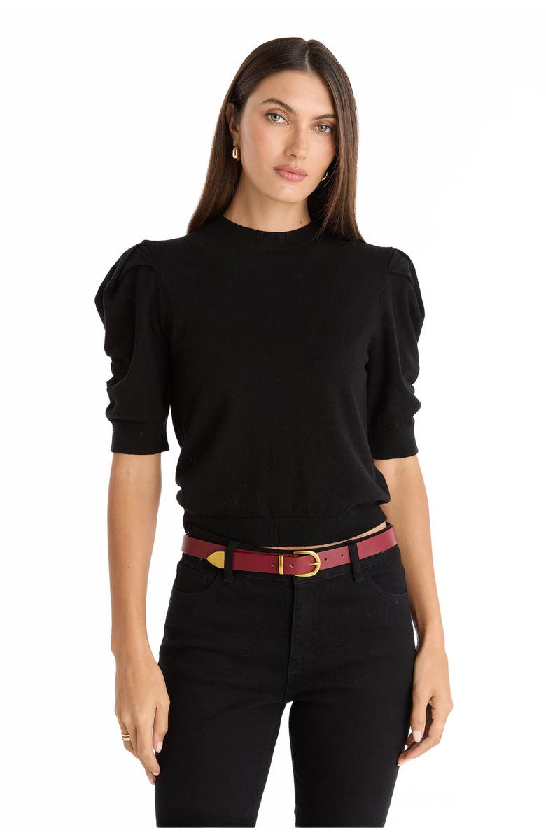 The Noli Shop Sylvie Knit Top, Main, color, Black