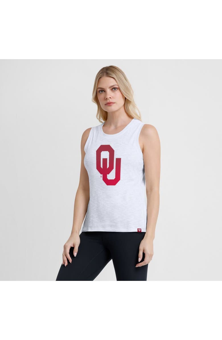 FANATICS Women's Fanatics White Oklahoma Sooners Activate Slub Tank Top, Alternate, color, White