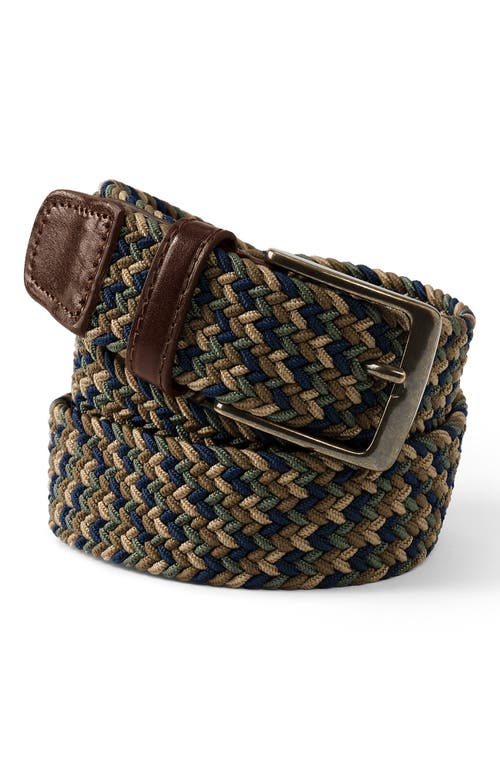 Lands' End Elastic Braid Belt In Green