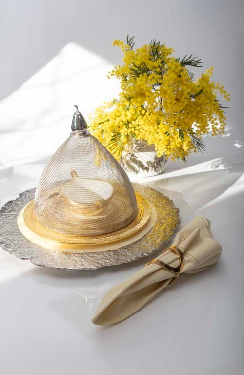 Lunares Gold Mesh Domes In Gold