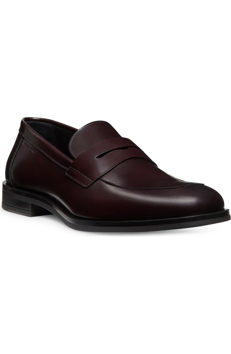 Stuart Weitzman Club Classic Penny Loafer, Main, color, Burgundy
