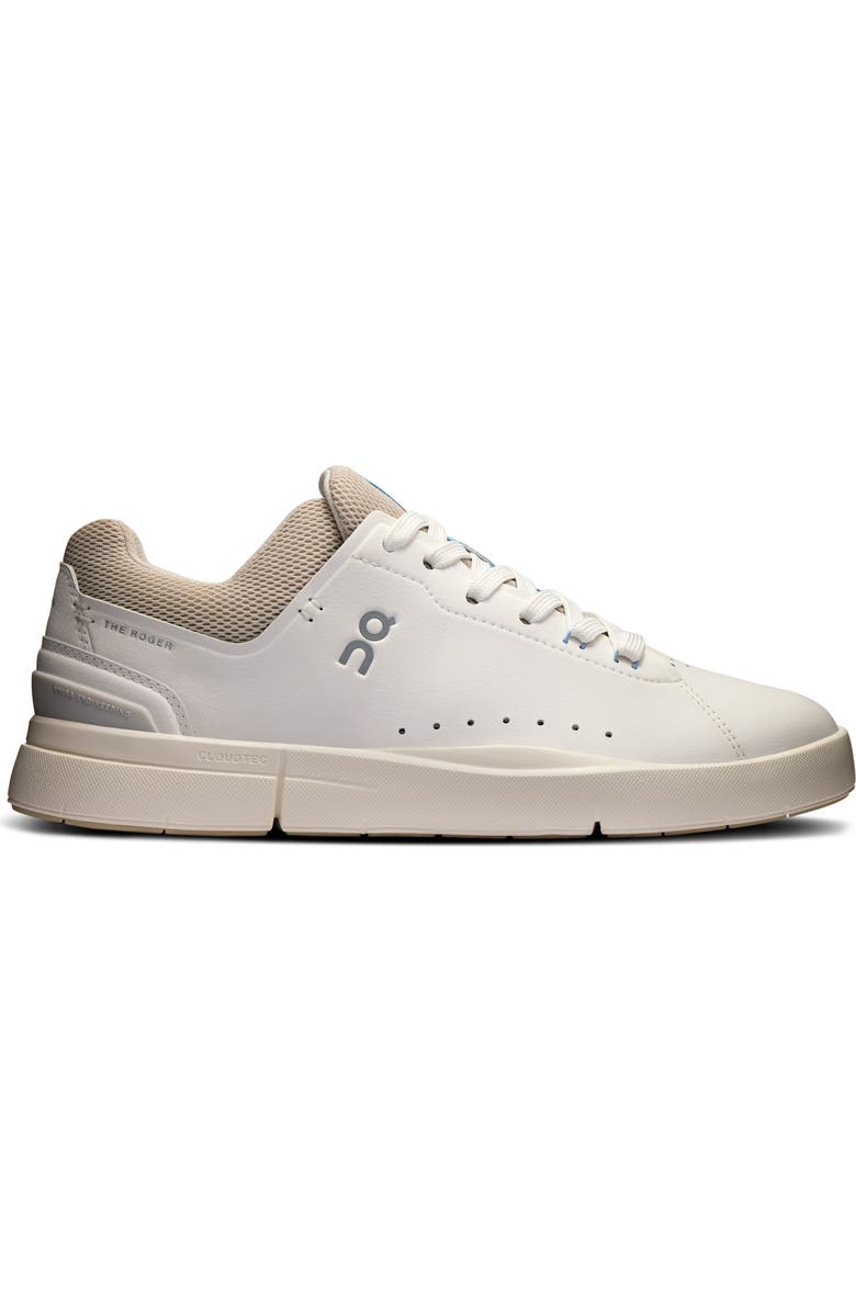 On THE ROGER Advantage Tennis Sneaker, Alternate, color, White/ Sand