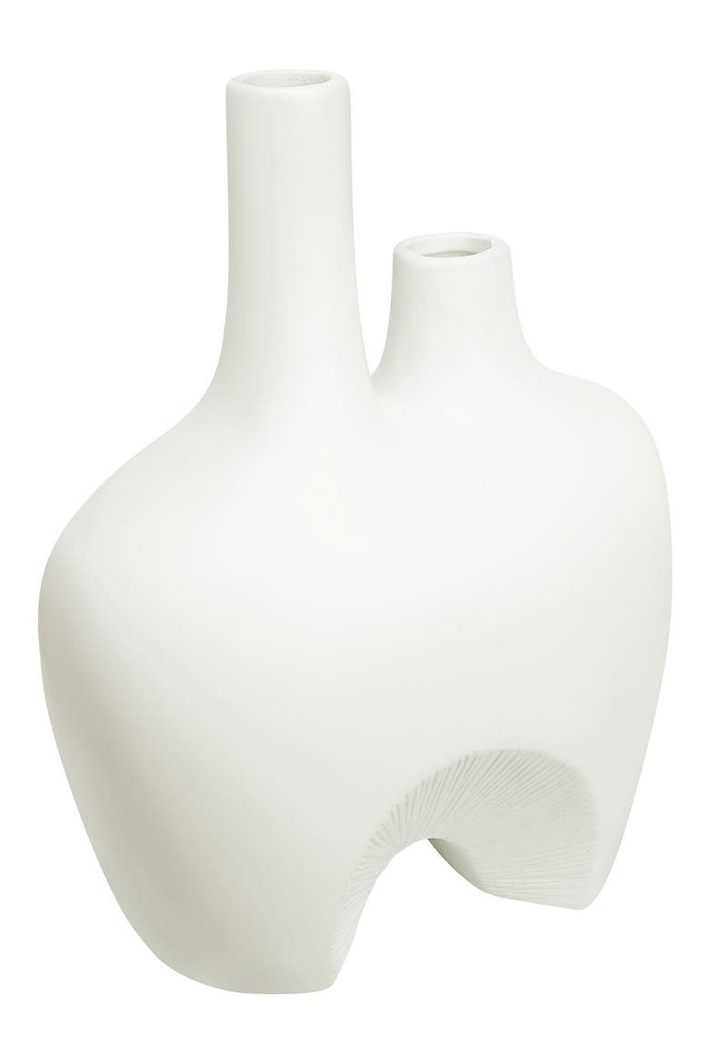 Pioneer Decorative Ceramic Vase, Alternate, color, OFF-WHITE