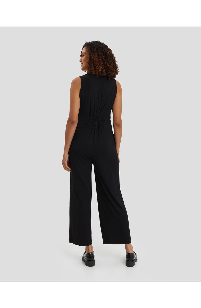 Nom Maternity Ines Maternity & Nursing Full Length Jumpsuit, Alternate, color, Black