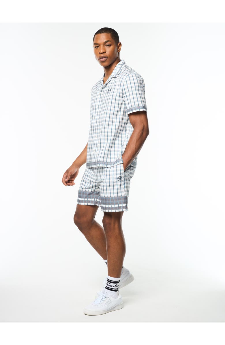 Sergio Tacchini Quadretto Cabana Shirt, Alternate, color, Brilliant White