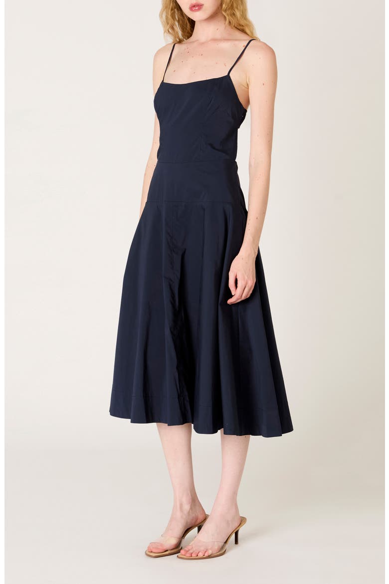 Amor Open Back Cotton Blend Dress, Alternate, color, MIDNIGHT