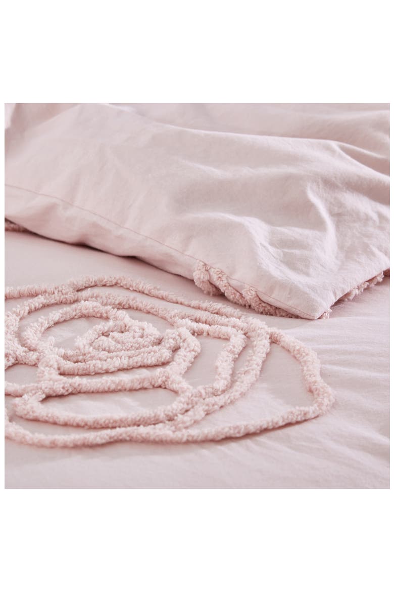 Rambling Rose Cotton Duvet Cover & Sham Set, Alternate, color, LIGHT PASTEL PINK