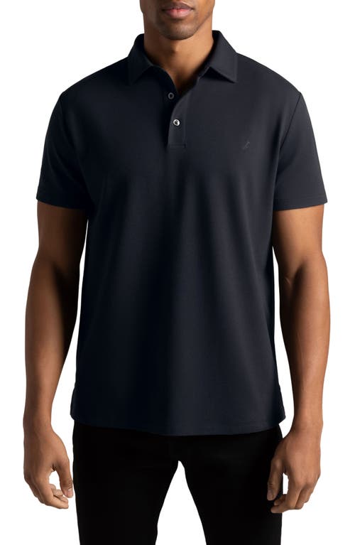 Hypernatural El Capitán Classic Fit Supima® Cotton Blend Piqué Golf Polo in Magpie Black  product