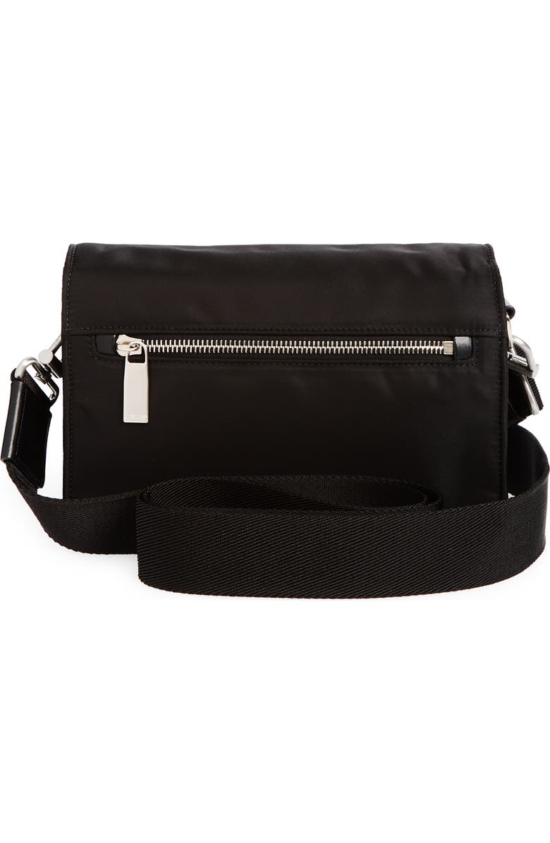 Off-White Soft Jitney 1.4 Nylon Crossbody Bag, Alternate, color, Black