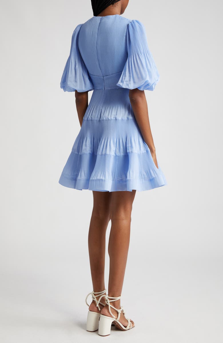 Zimmermann Pleated Tiered Minidress, Alternate, color,