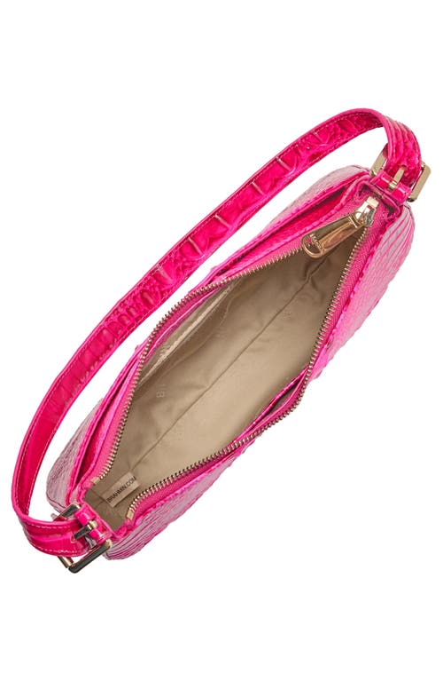 Brahmin Kyrie Croc Embossed Leather Shoulder Bag In Affection