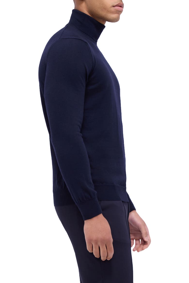Sawyer Merino Wool Turtleneck Sweater, Alternate, color, NAVY