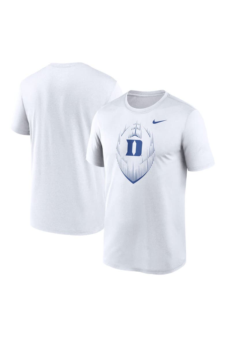 Men's Nike White Duke Blue Devils Primetime Legend Icon Performance T-Shirt, Main, color, White