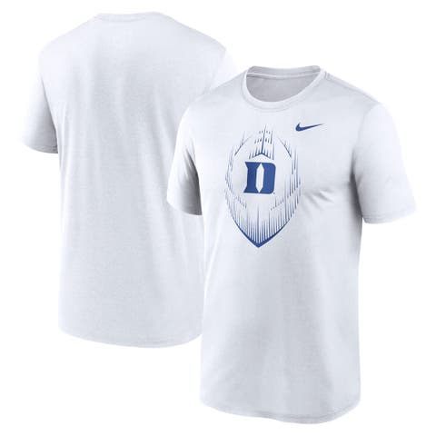 Men's Nike White Duke Blue Devils Primetime Legend Icon Performance T-Shirt