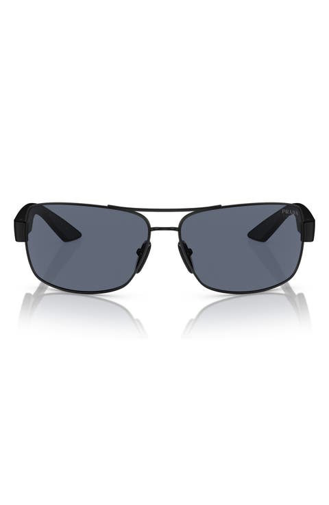 65mm Oversized Pillow Sunglasses