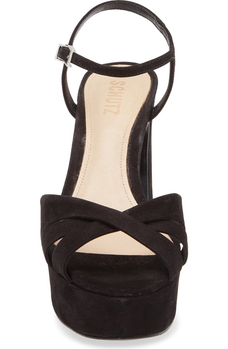 Schutz Keefa Platform Sandal, Alternate, color, Black
