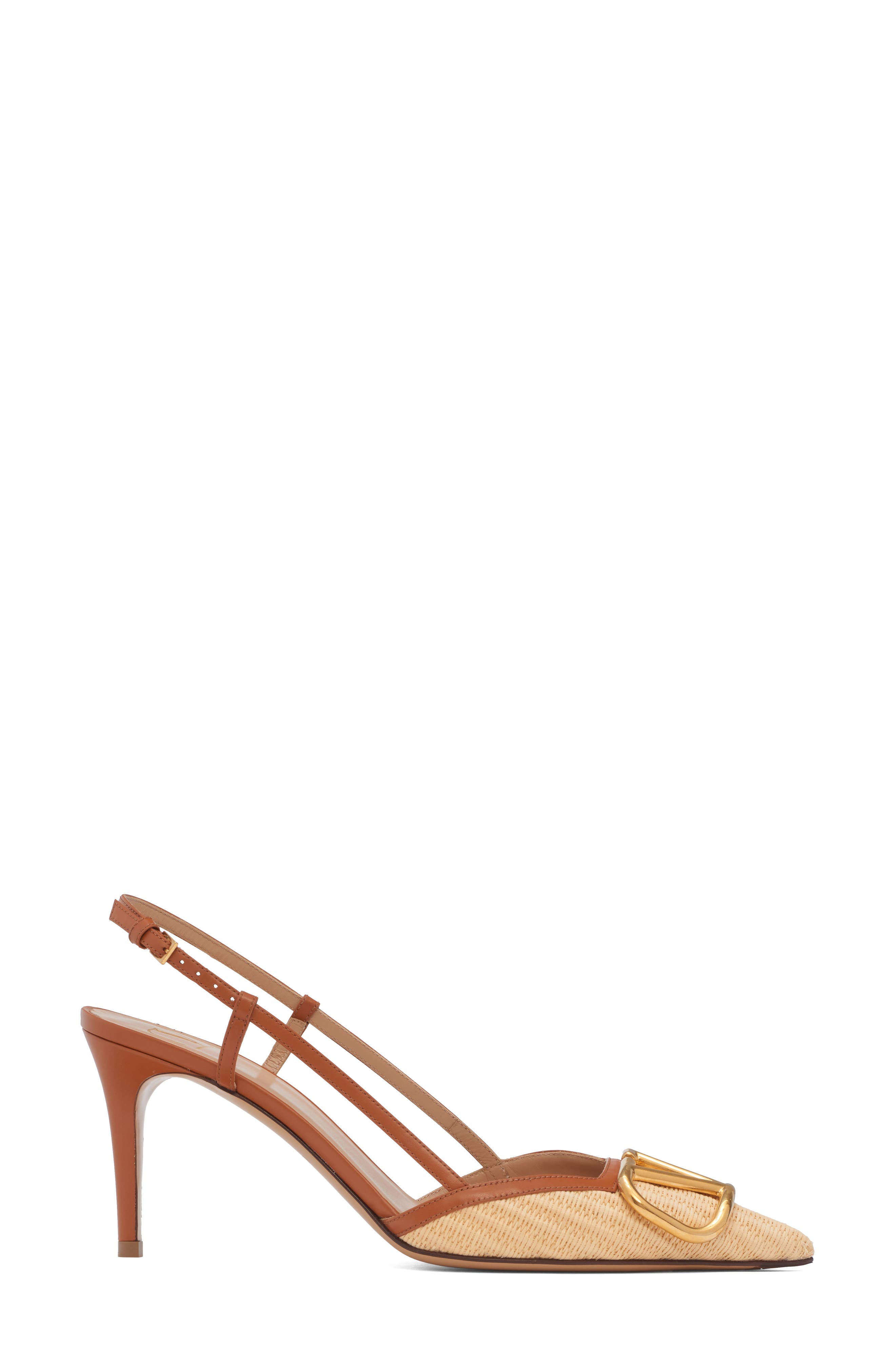 Valentino Garavani VLOGO Signature Slingback Pump, Alternate, color, Beige