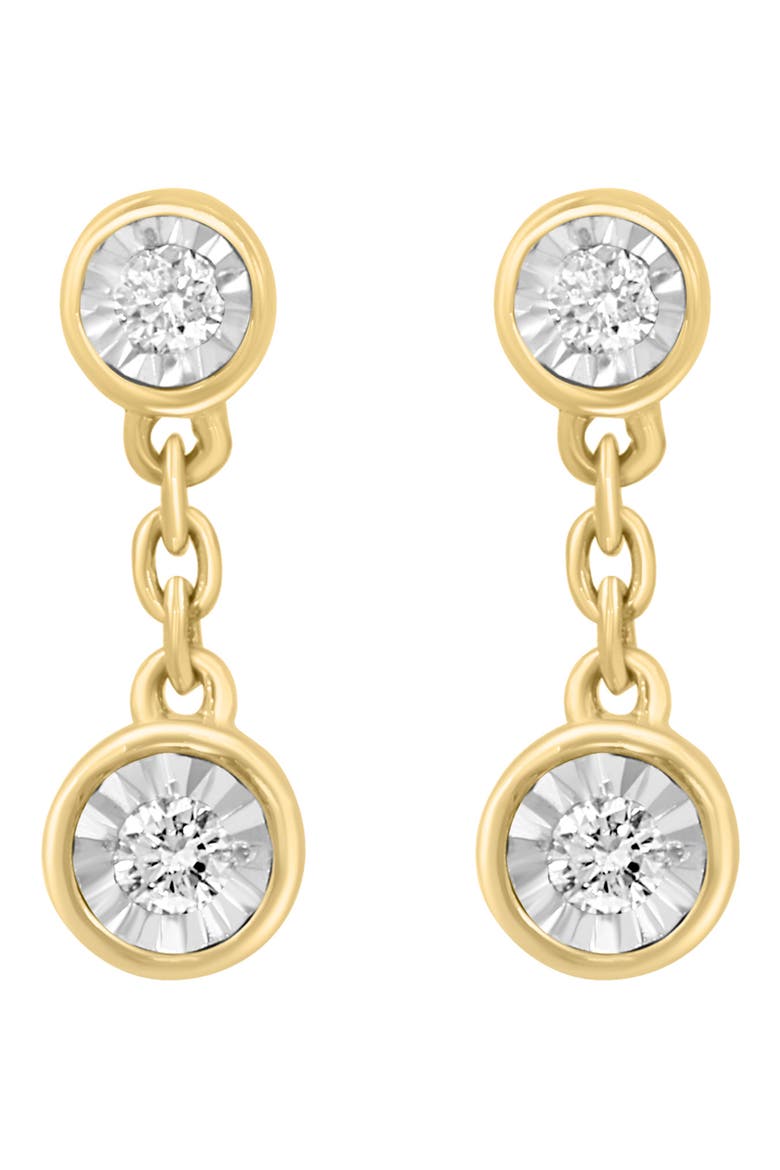 Lab-Grown Diamond Drop Earrings, Alternate, color, 14K GOLD/ DIAMOND