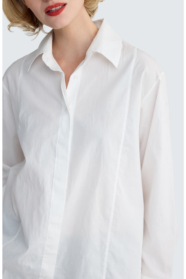 Lucida A-Line Shirt, Alternate, color, Ecru