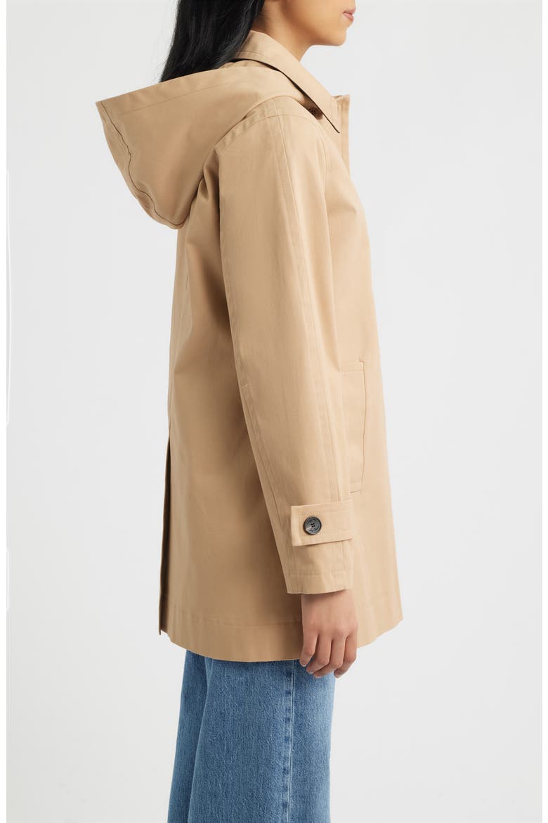 Hooded Raincoat, Alternate, color, SAND