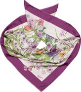 Elizabetta Flora - Hand Rolled Silk Foulard for Women