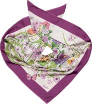Elizabetta Flora - Hand Rolled Silk Foulard for Women