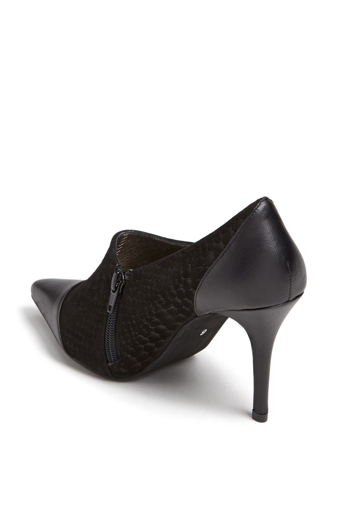 'Speil' Shootie Pump, Alternate, color, BLACK LEATHER/ BLACK PYTHON