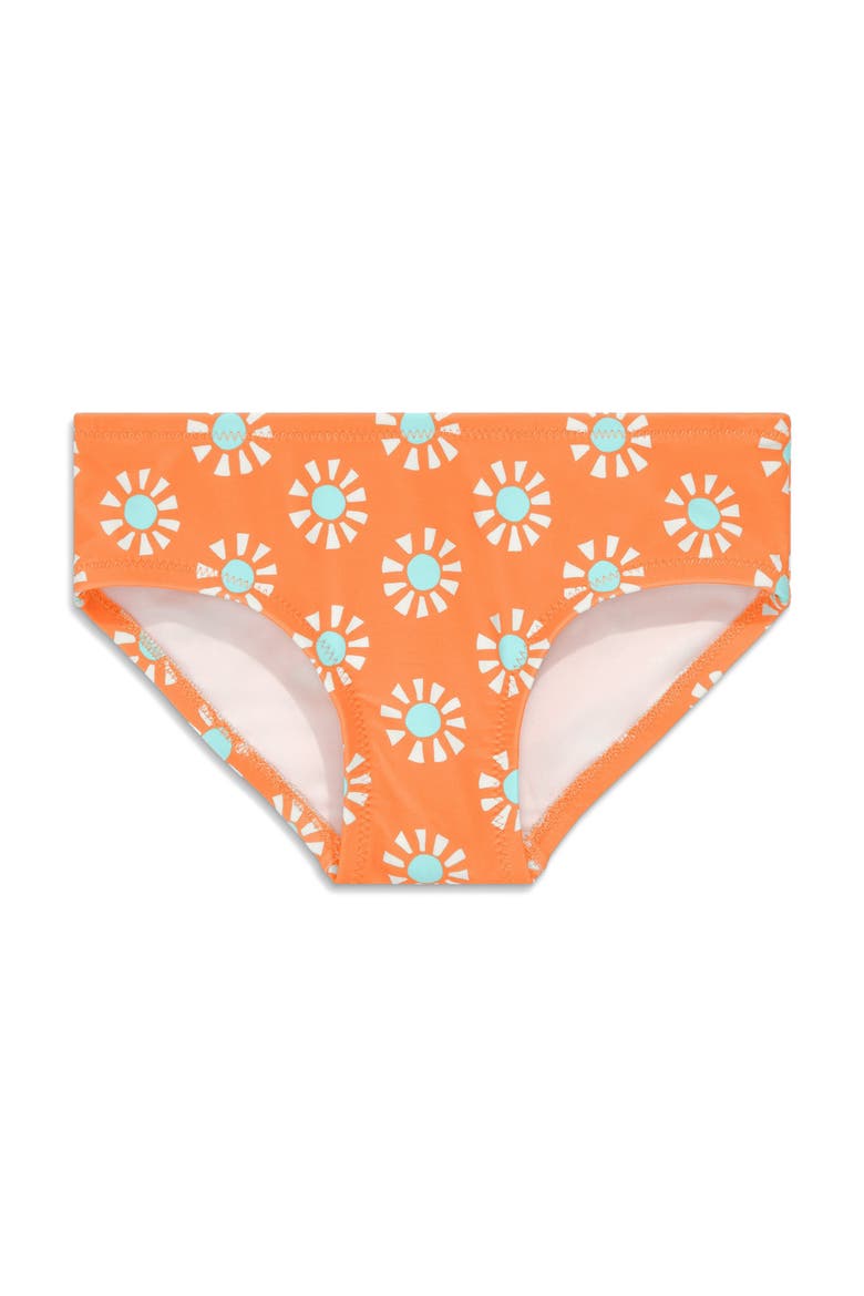 Kids Swim Bikini Bottom In Cutout Suns, Main, color, Cantaloupe Cutout Suns