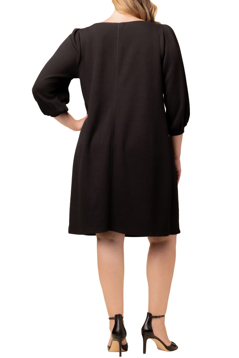 Madison Long Sleeve Sweater Dress, Alternate, color, BLACK NOIR