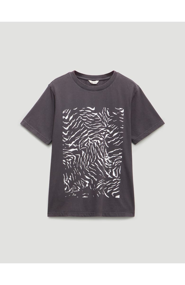 Hush Metallic Graphic T-Shirt, Alternate, color, Charcoal Grey