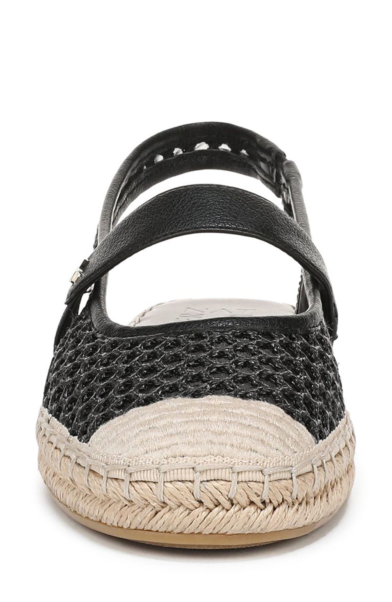 Naturalizer Jolie Slingback Espadrille Flat, Alternate, color, Black