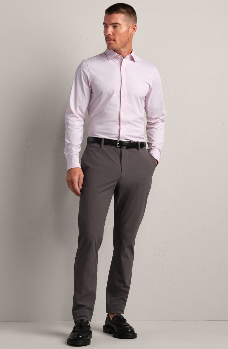 Rhone Commuter Performance Button-Up Shirt, Alternate, color, Pink Dot