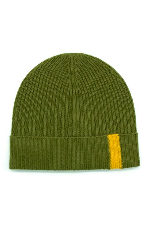 Contrast Detail Rib Cuff Beanie