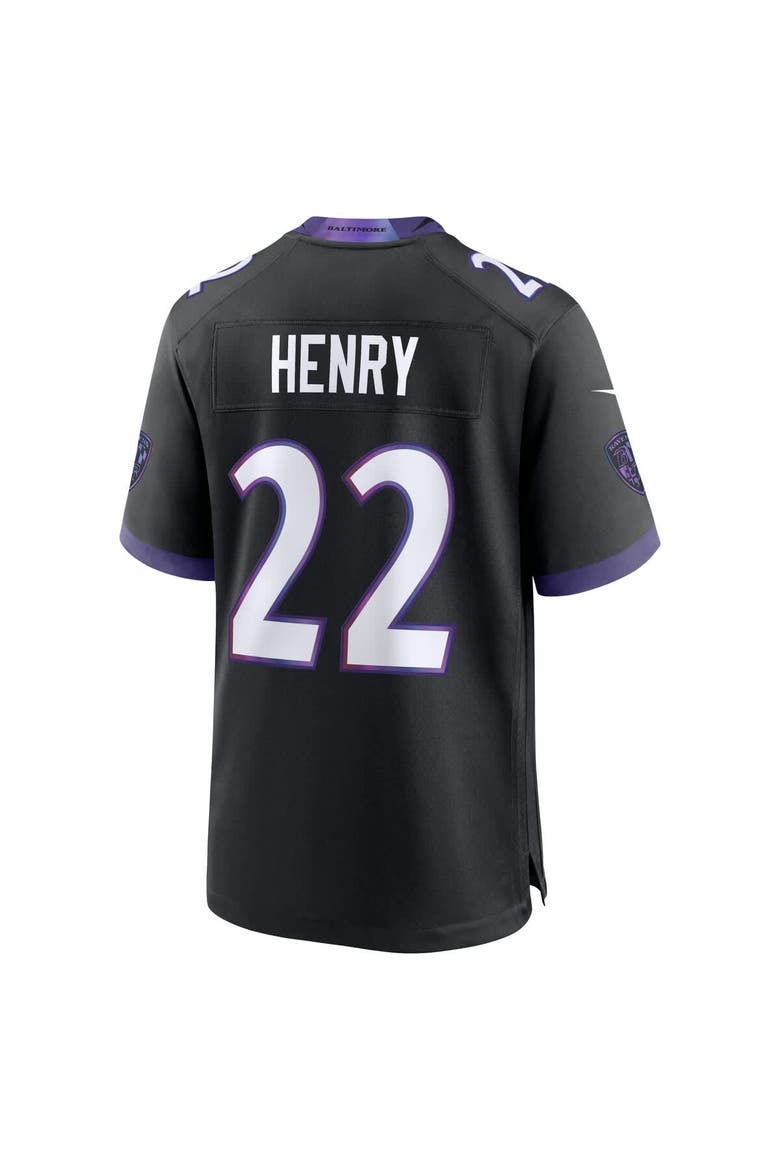 Men's Nike Derrick Henry Black Baltimore Ravens Alternate Game Jersey, Alternate, color, Black
