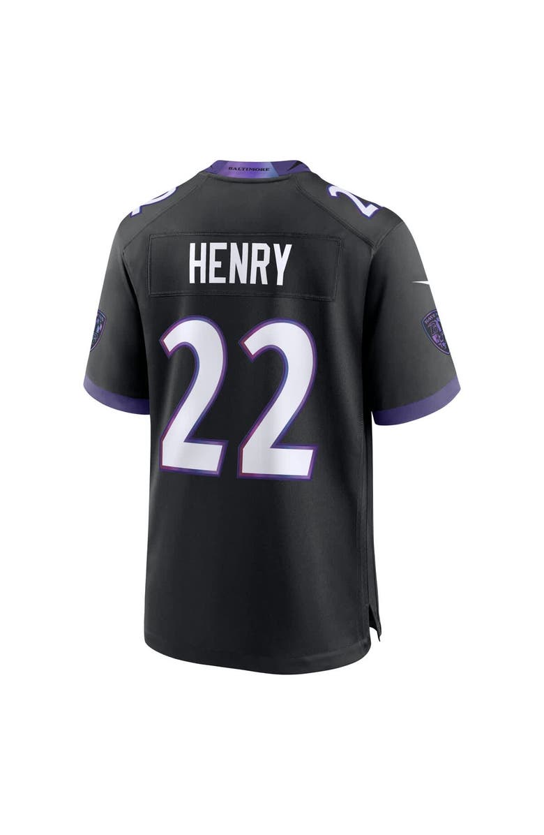 Nike Men's Nike Derrick Henry Black Baltimore Ravens Alternate Game Jersey, Alternate, color, Black
