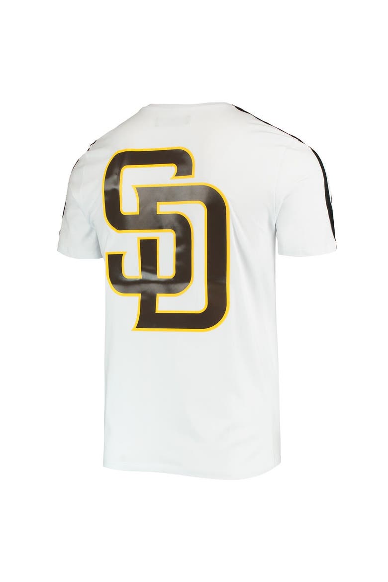 Men's Pro Standard White/ San Diego Padres Taping T-Shirt, Alternate, color, White