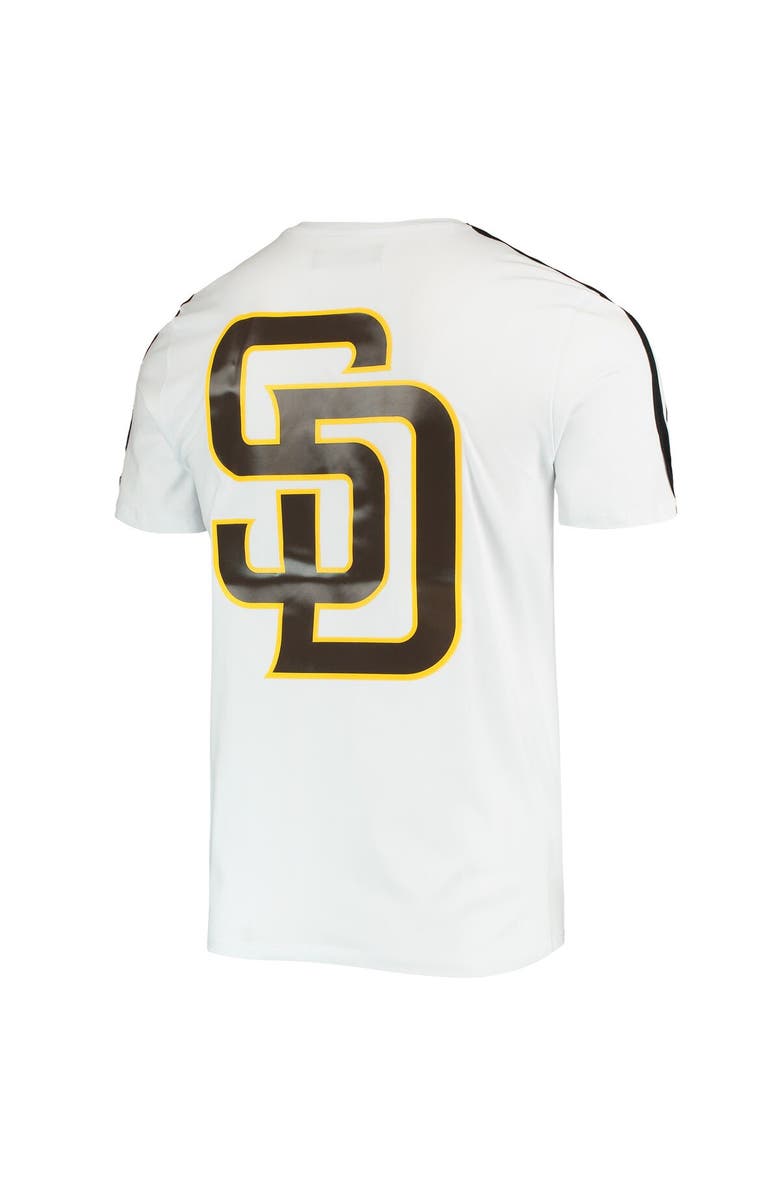 PRO STANDARD Men's Pro Standard White/ San Diego Padres Taping T-Shirt, Alternate, color, White