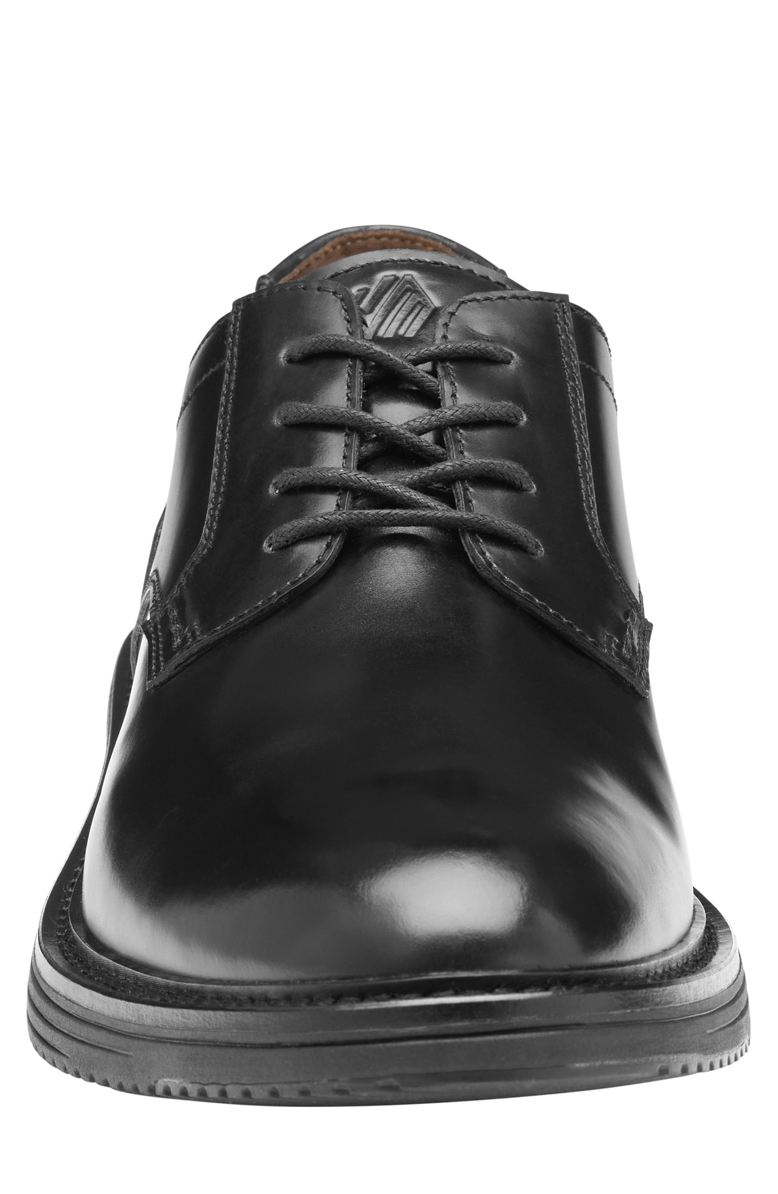 Johnston & Murphy Hodges Plain Toe Derby, Alternate, color, Black